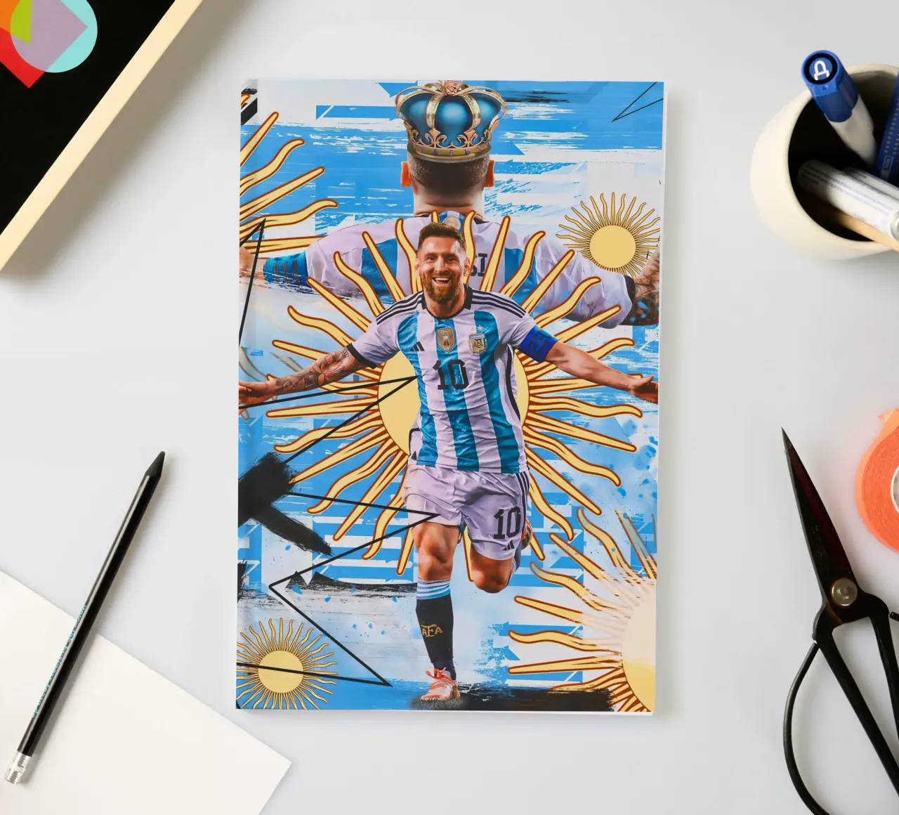 Lionel Messi notebook by Indah Creative