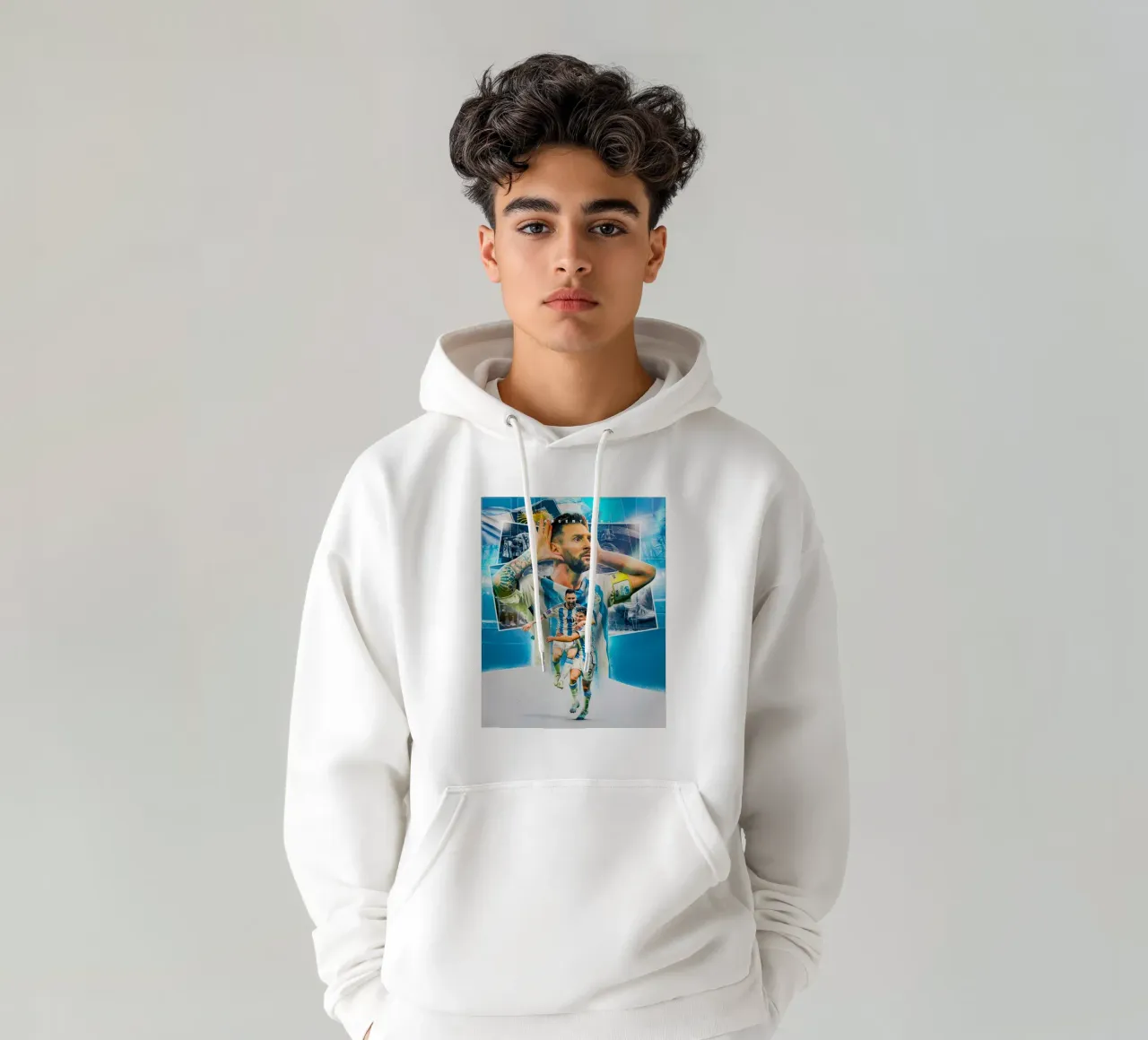 Lionel Messi felpa con cappuccio da Indah Creative