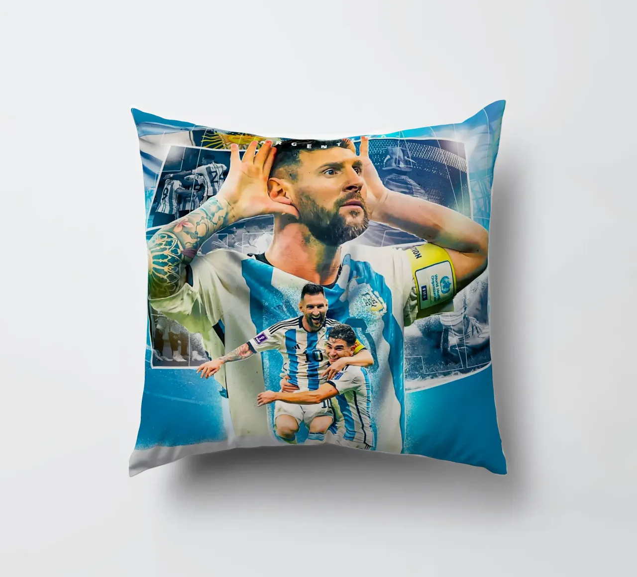 Lionel Messi decorative cushion by Indah Creative