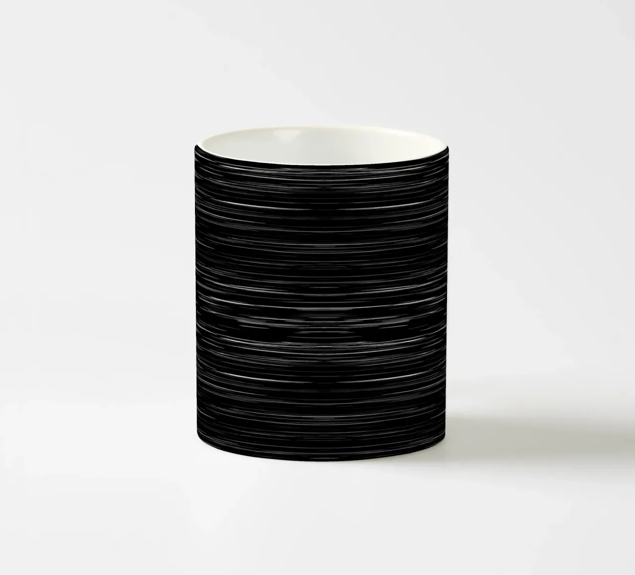 Meteor Stripes Nero profondo tazza in ceramica da SilverPegasus