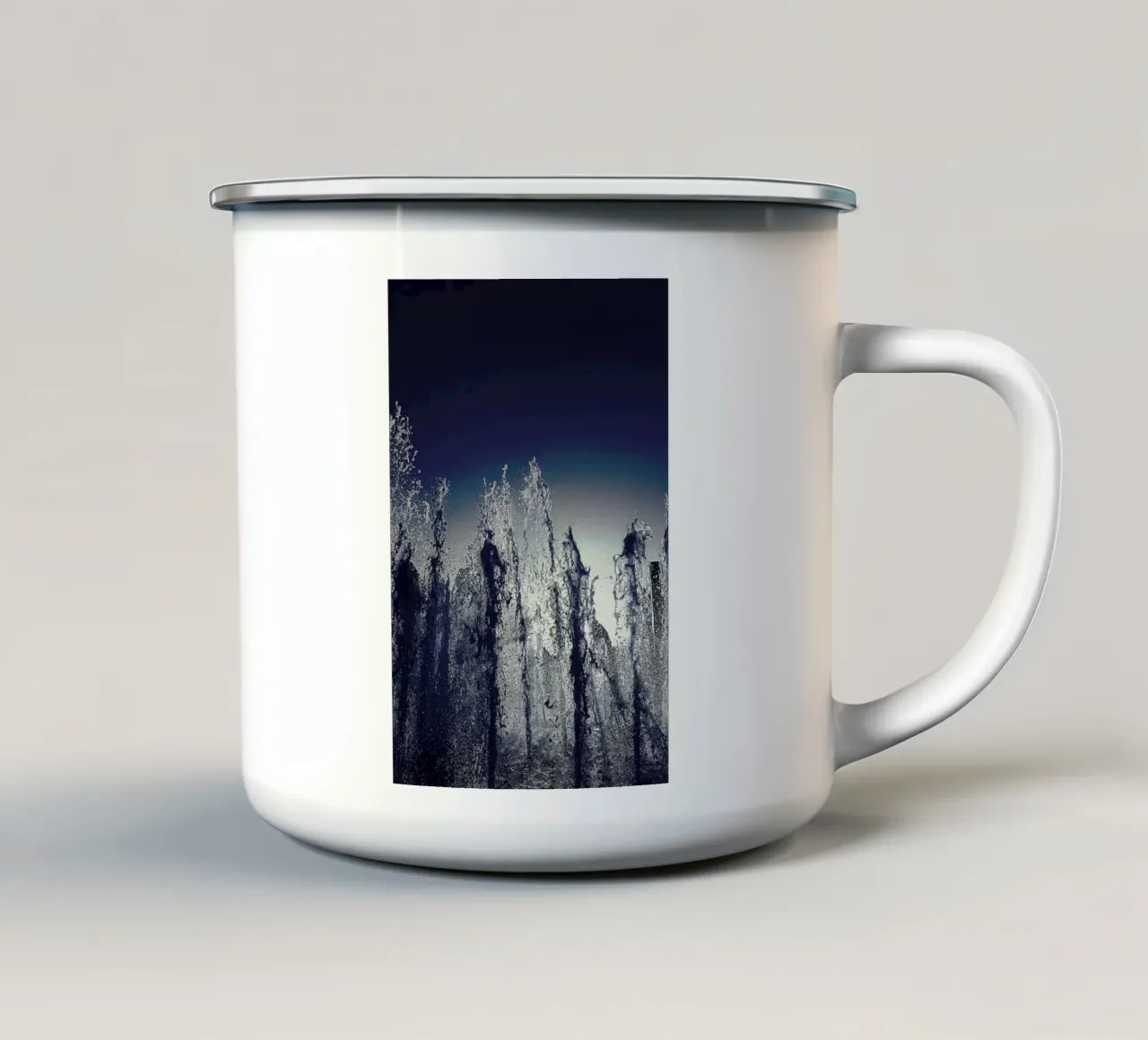 Sprizzi d'aria tazza in smalto da Massimo Frascogna