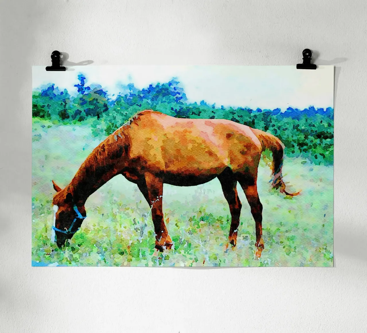 Horse hahnemühle by Massimo Frascogna