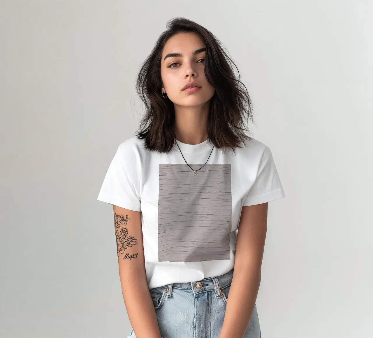 Meteor Stripes Taupe t-shirt da SilverPegasus