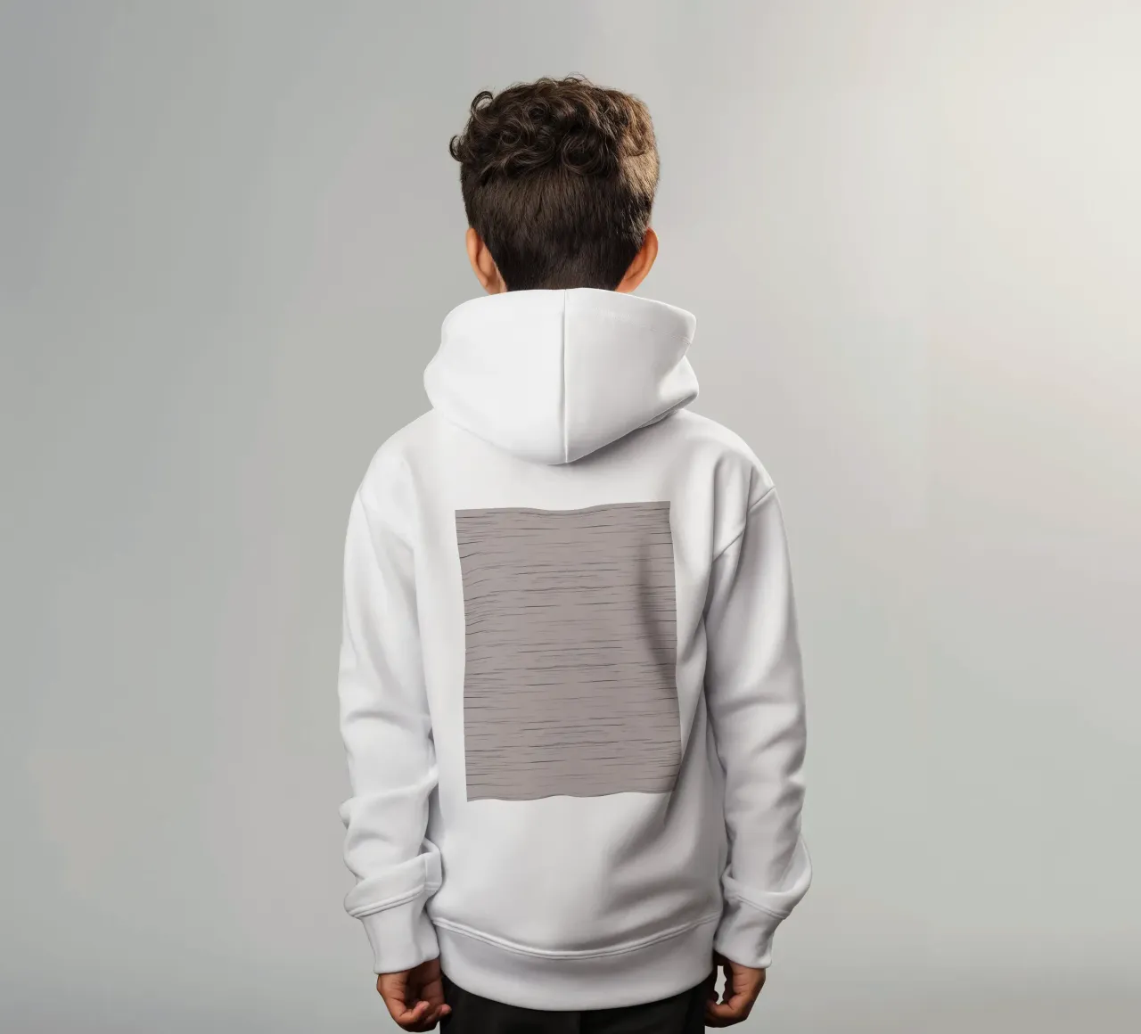 Meteor Stripes Taupe felpa bambino con cappuccio da SilverPegasus