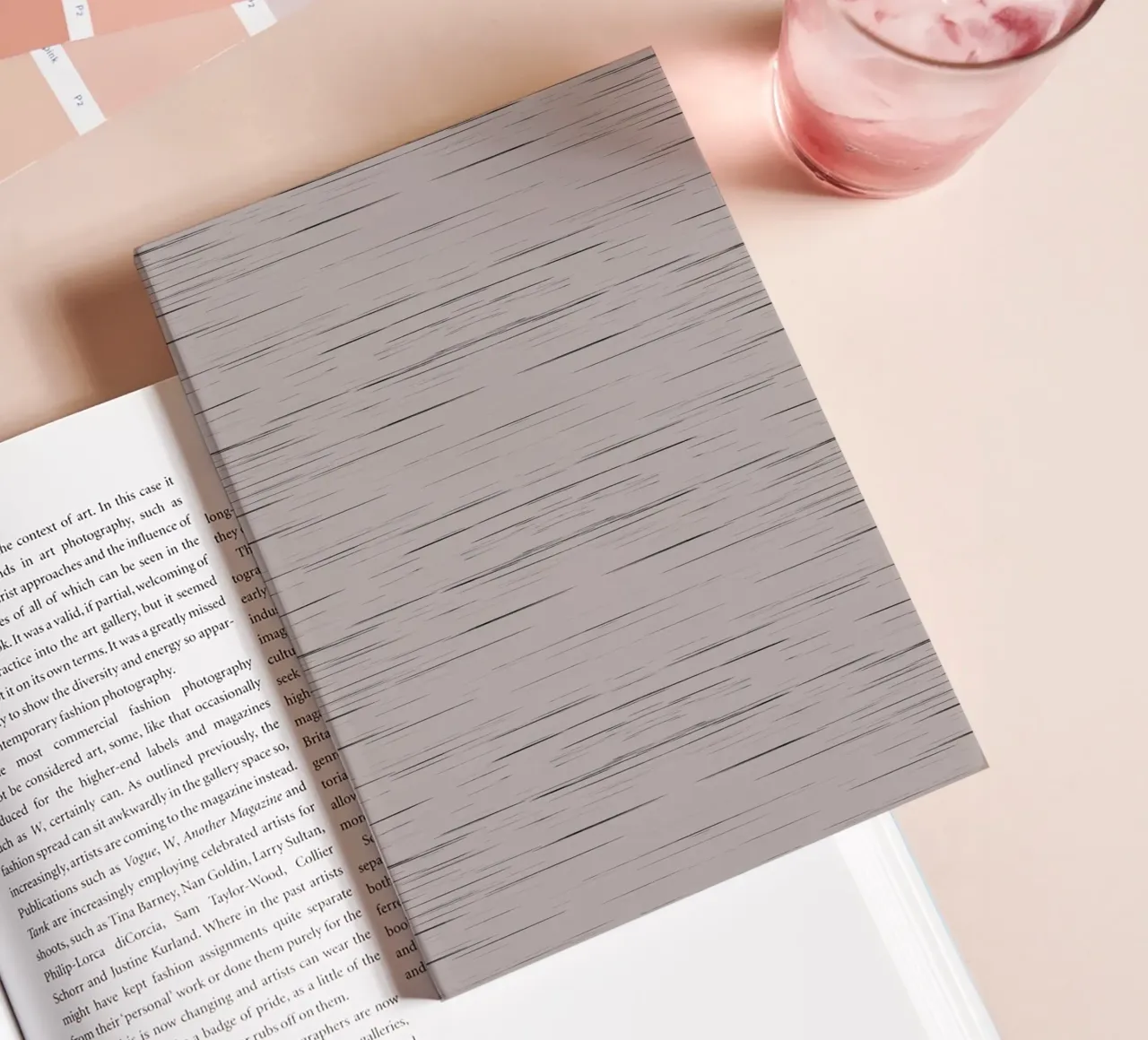 Meteor Stripes Taupe notebook by SilverPegasus