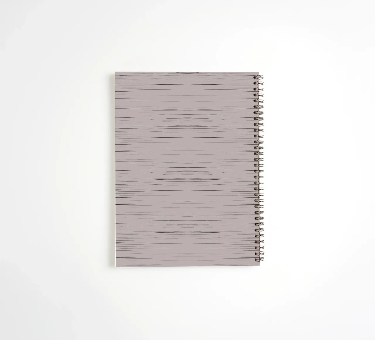 Meteor Stripes Taupe spiral notebook by SilverPegasus