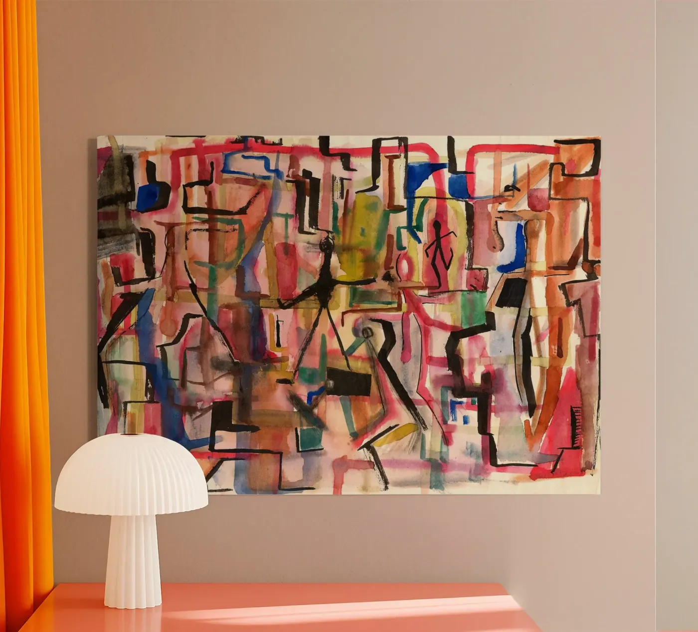 Human shapes Acryl-Glas von Massimo Frascogna