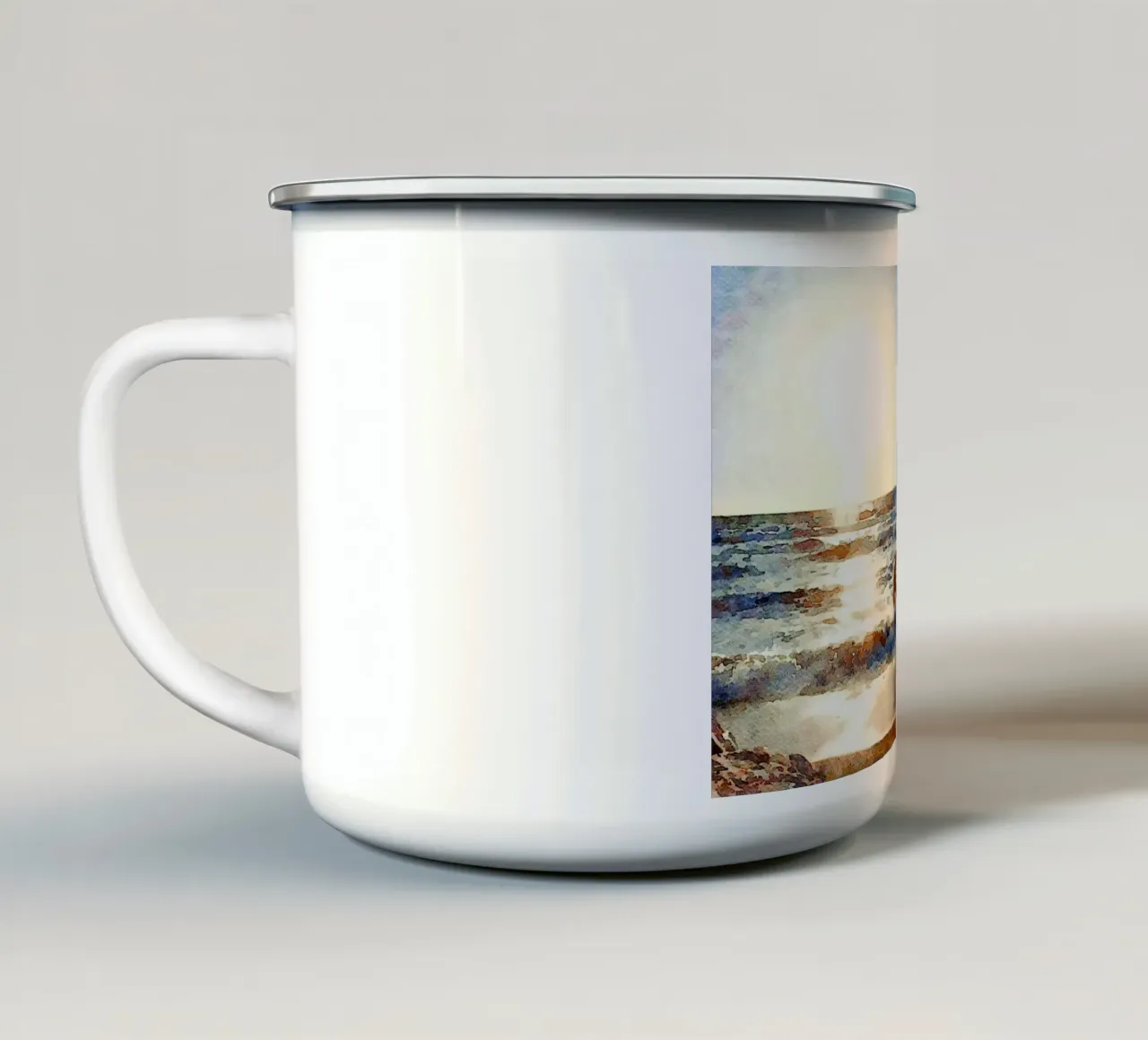 Il mare tazza in smalto da Massimo Frascogna