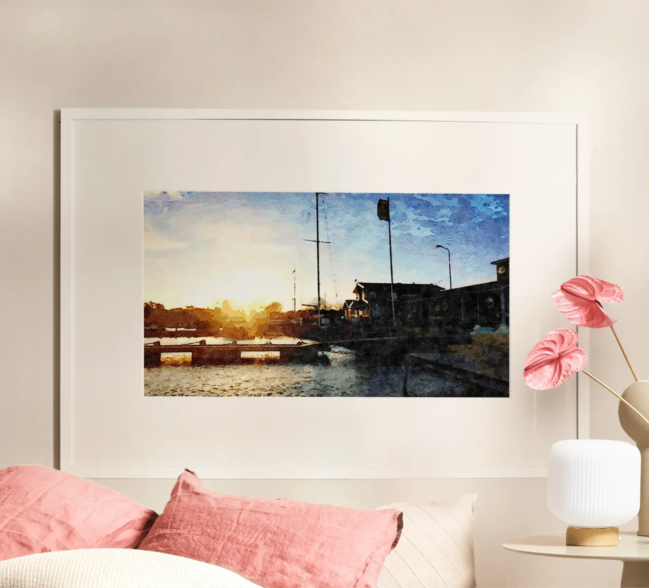 Marina poster con telaio in alluminio da Massimo Frascogna