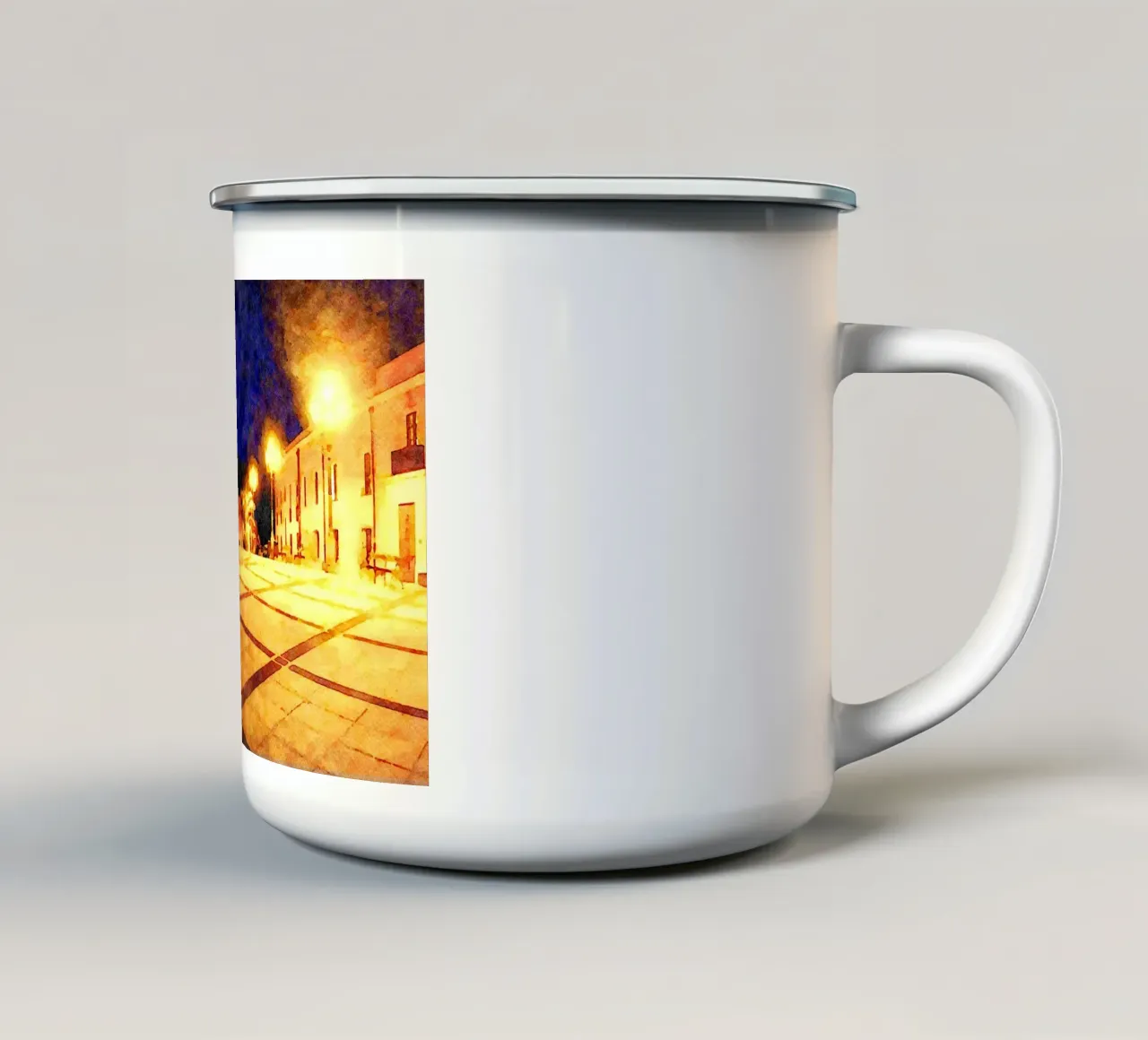 Di notte tazza in smalto da Massimo Frascogna