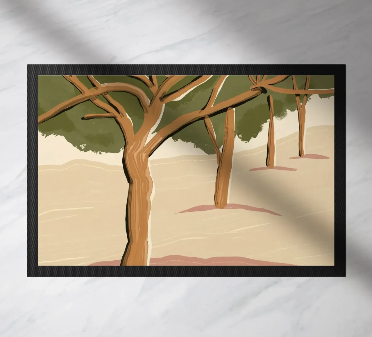 Bomen deurmat van Little Dean