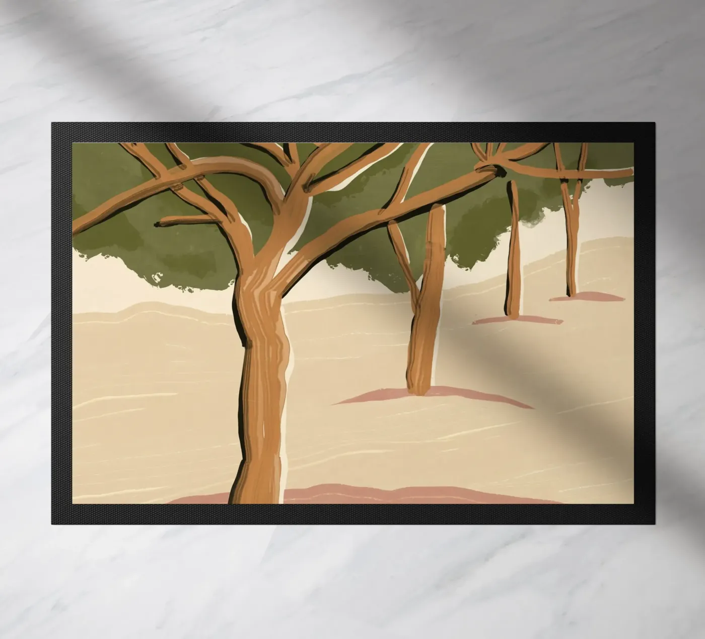 Bomen deurmat van Little Dean