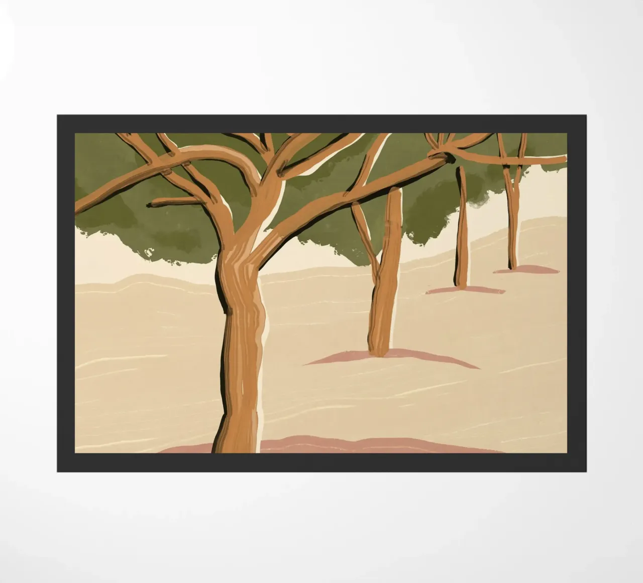 Bomen deurmat van Little Dean