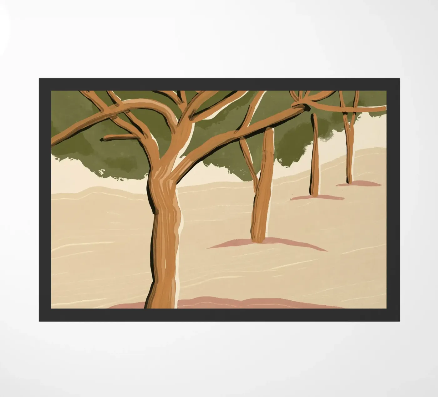 Bomen deurmat van Little Dean