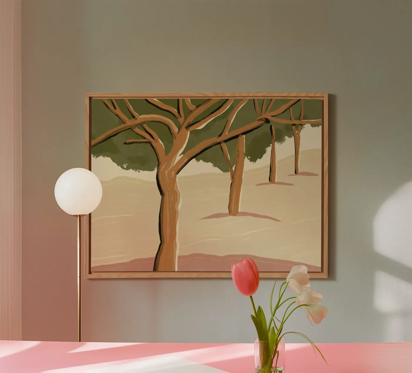 Landscape trees forex plate by Little Dean