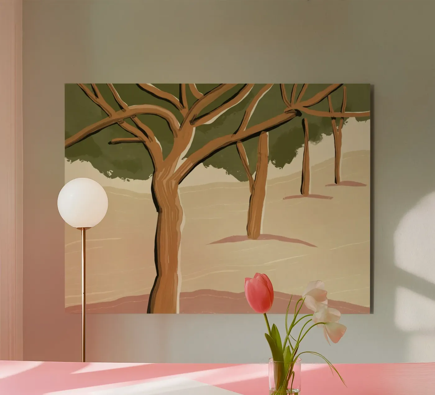 Landscape trees forex plate by Little Dean