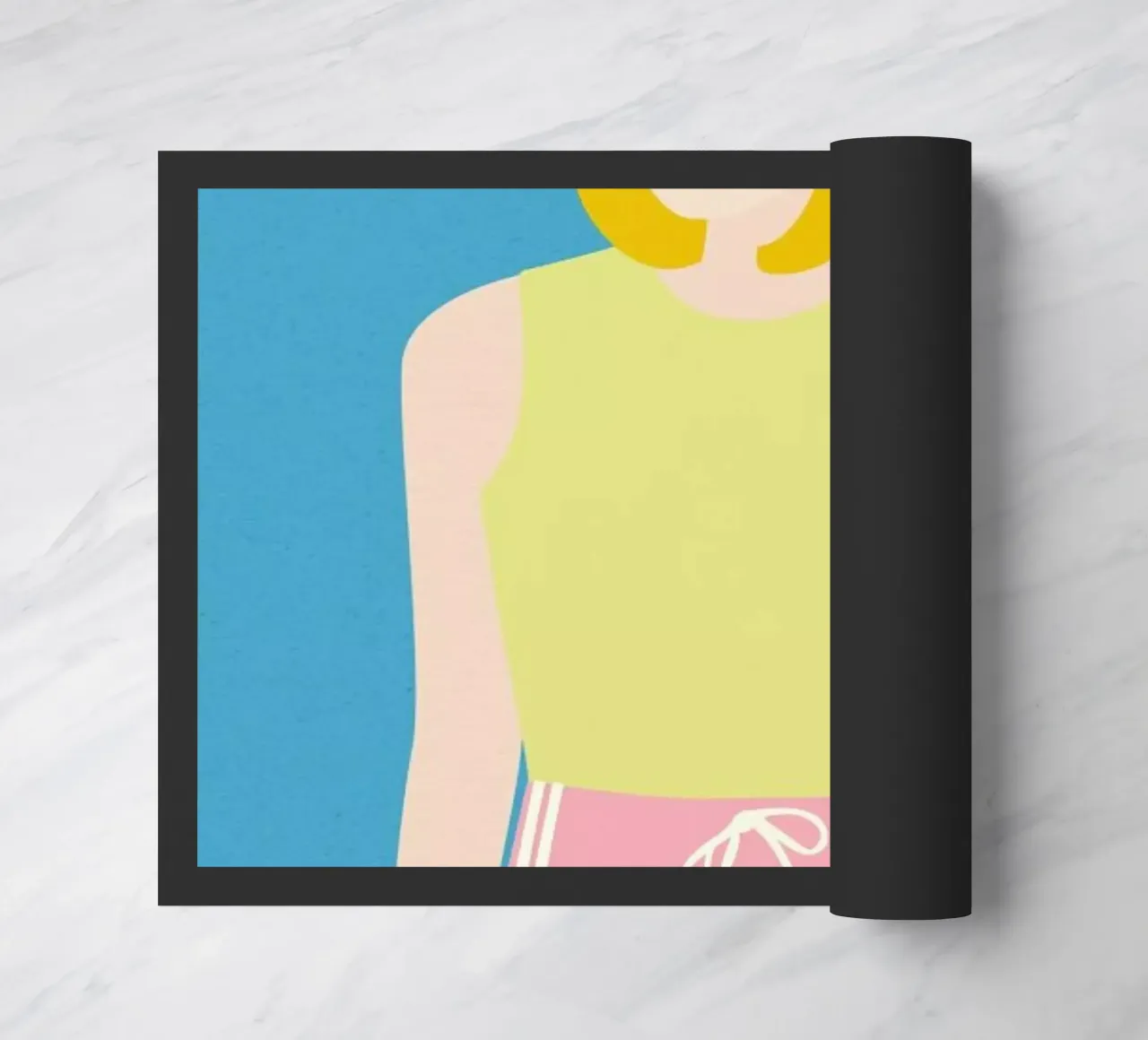 Runner Girl felpudo de Rosi Feist