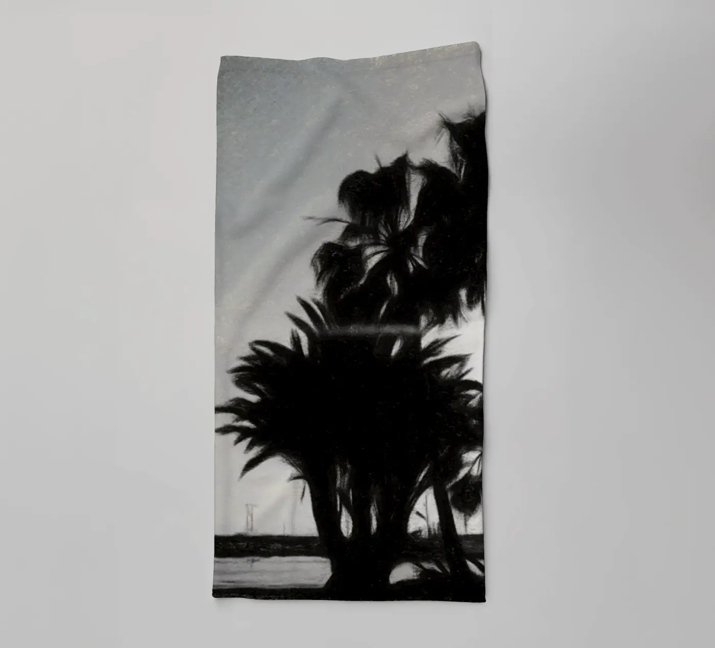 Palms towel by Massimo Frascogna