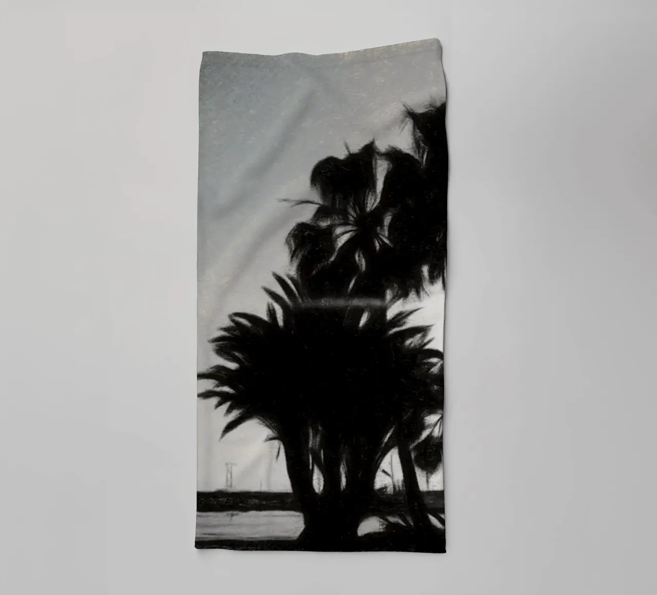 Palms towel by Massimo Frascogna