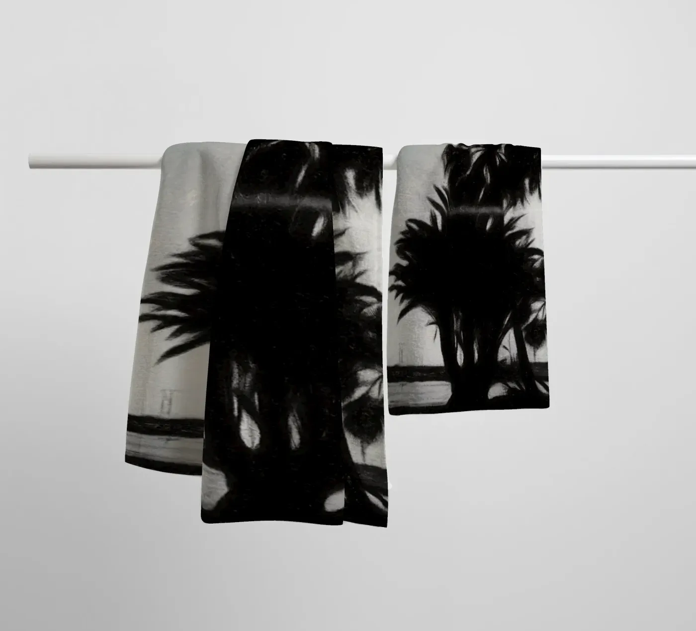 Palms towel by Massimo Frascogna