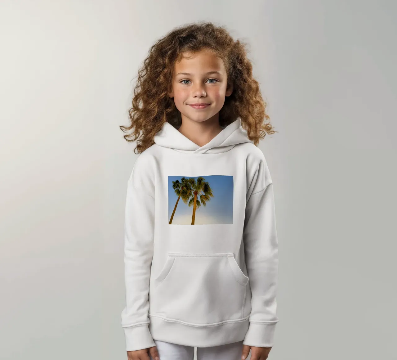 Palmen Kinder Hoodie von Massimo Frascogna