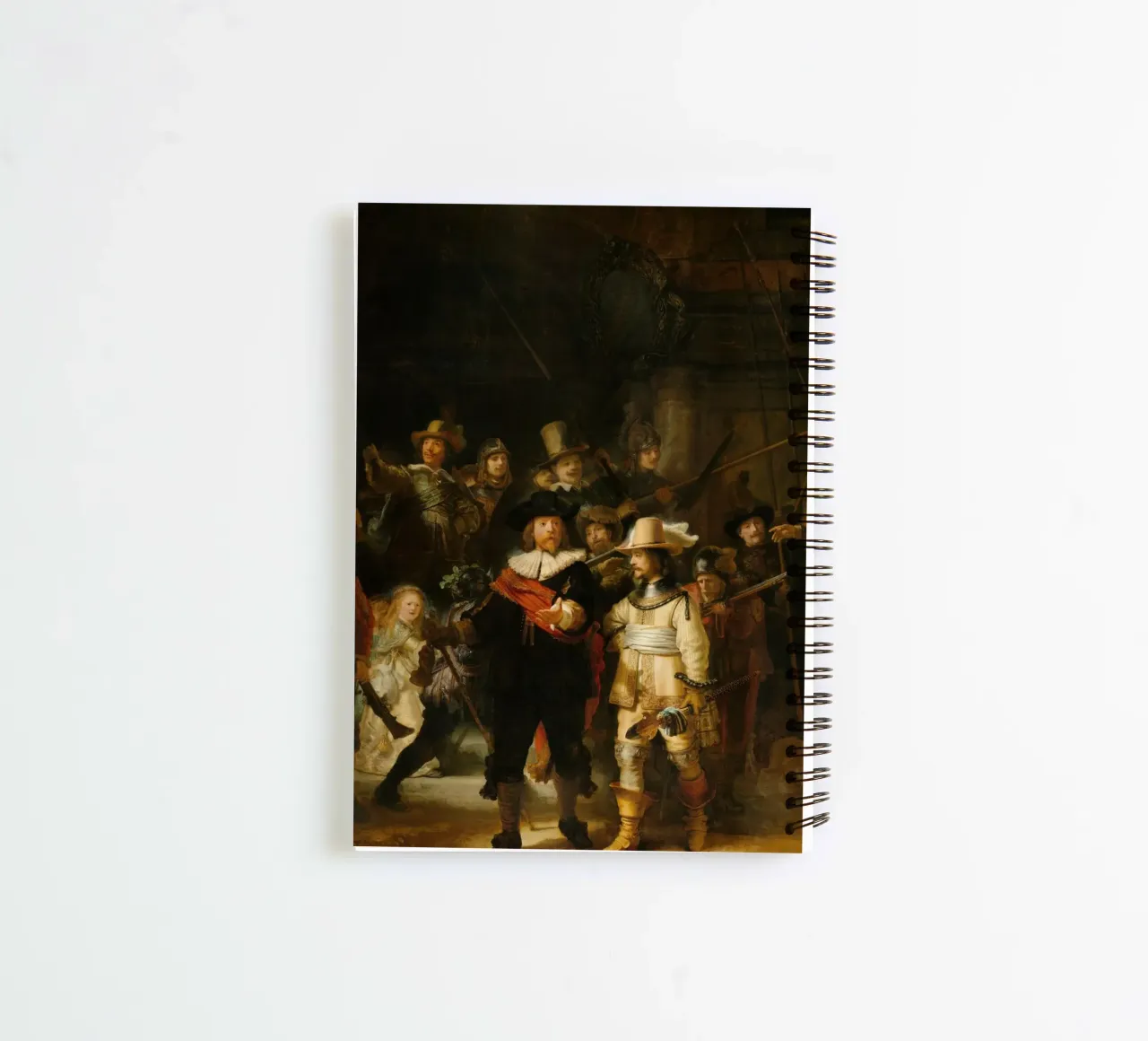 Rembrandt – The Night Watch (1642) spiral notebook by Wirla