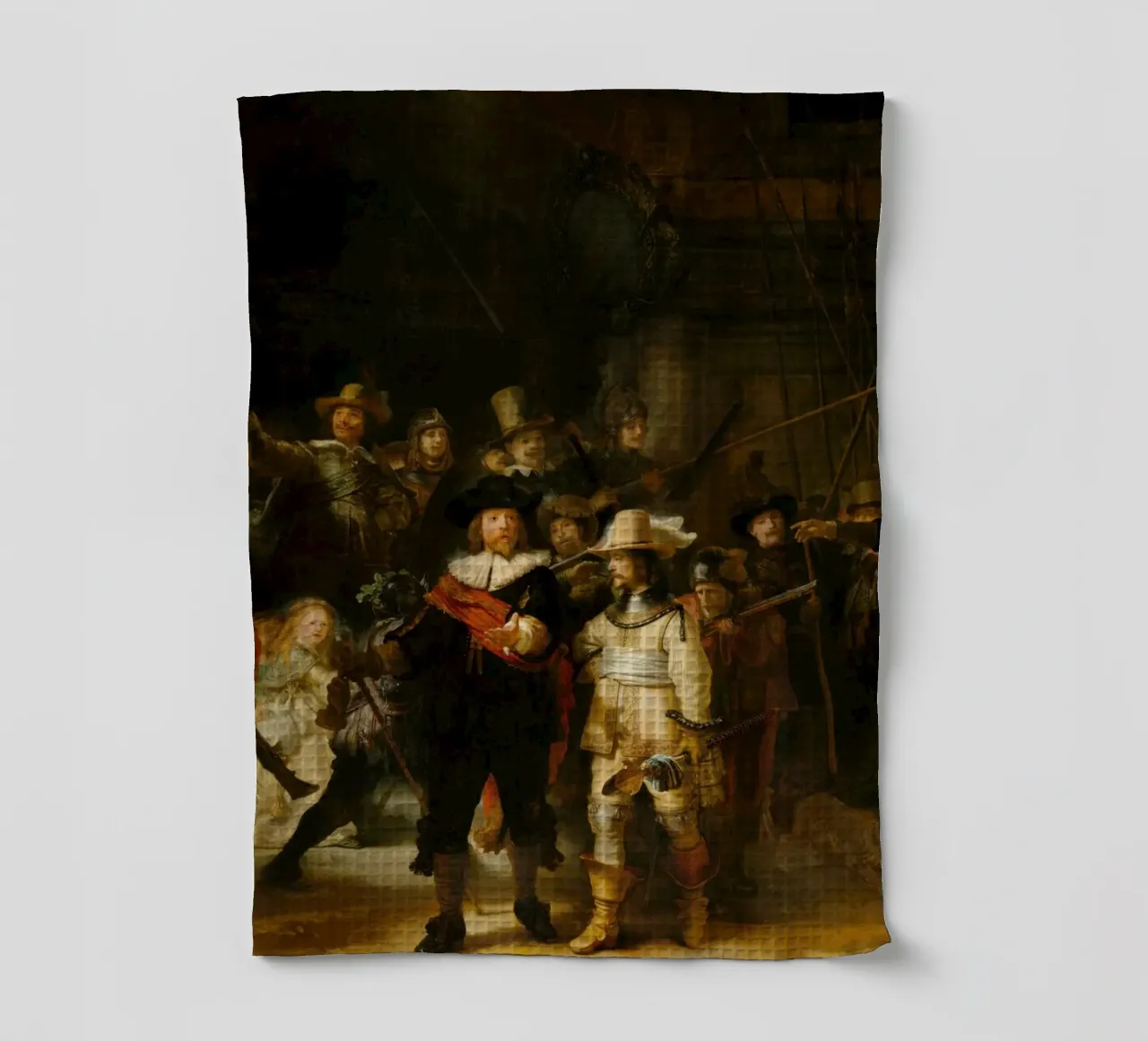 Rembrandt - La ronda di notte (1642) canovaccio da cucina da Wirla