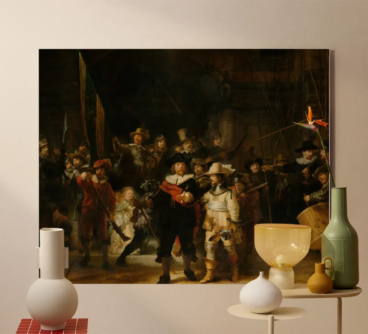 Rembrandt - La ronda di notte (1642) plexiglass da Wirla