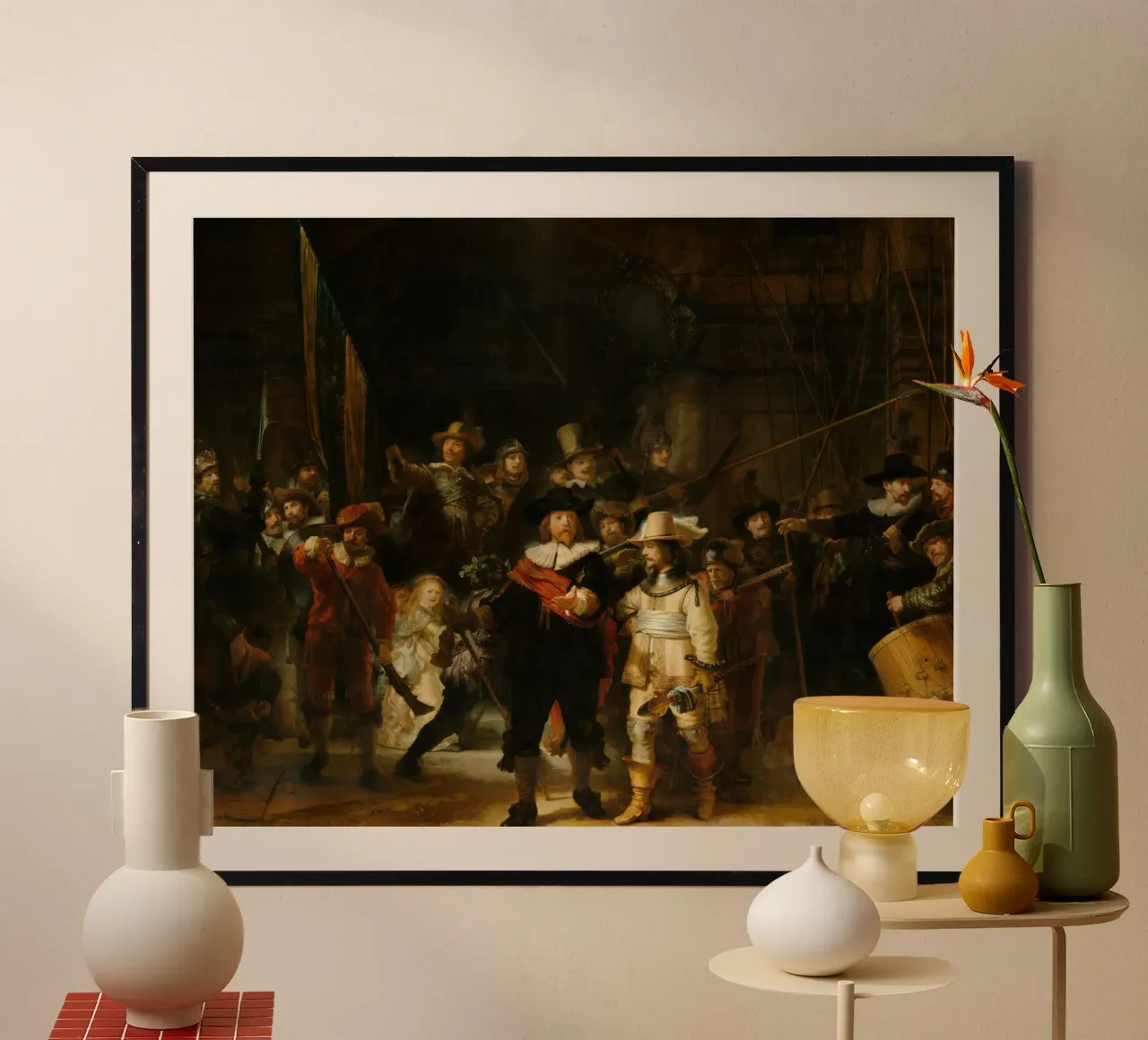 Rembrandt - La ronda di notte (1642) carta hahnemühle da Wirla