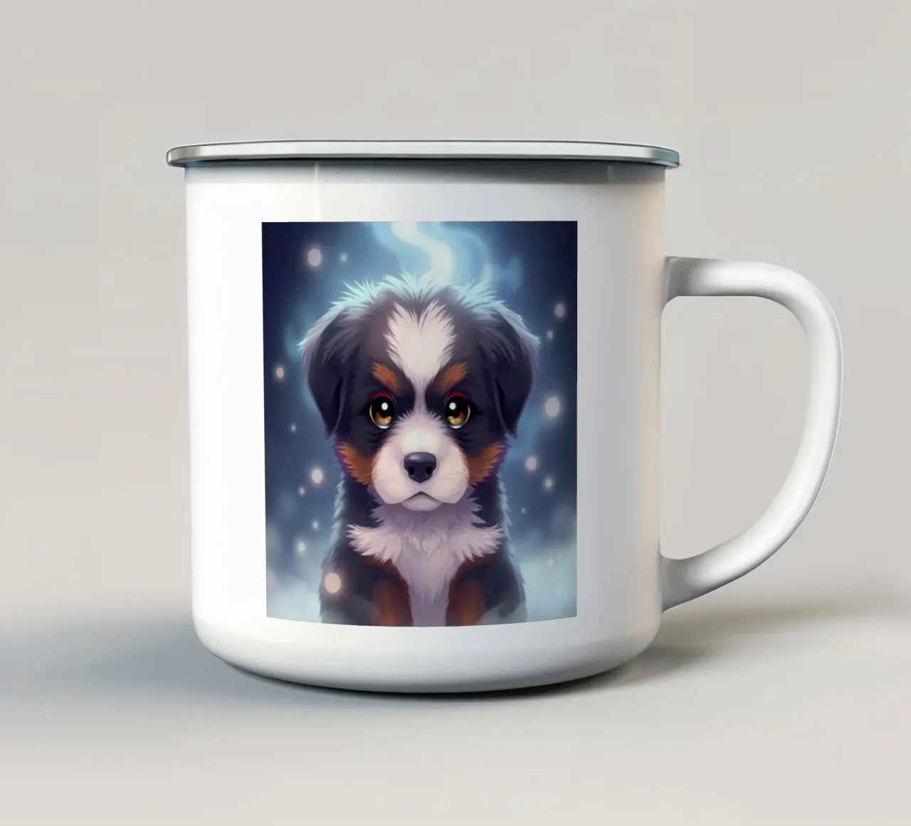 Bellissimo cane da montagna bernese #32 tazza in smalto da Yumis.Beargang.and.Me