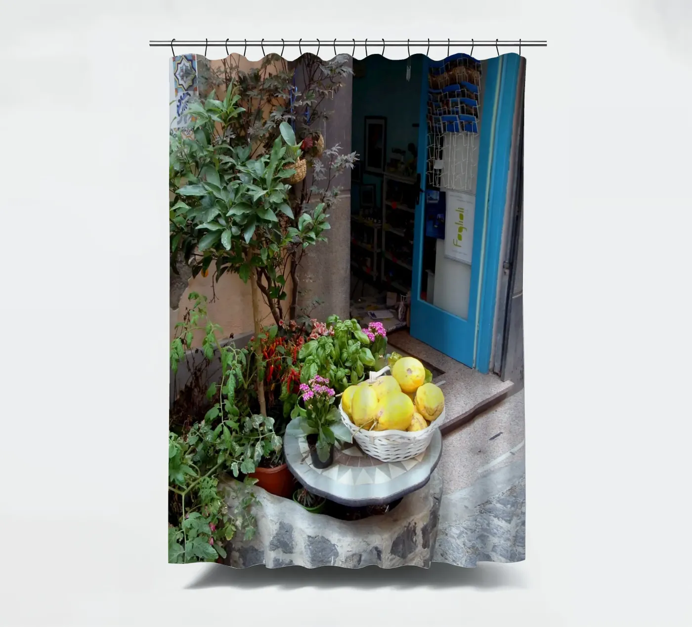Procida Duschvorhang von Massimo Frascogna