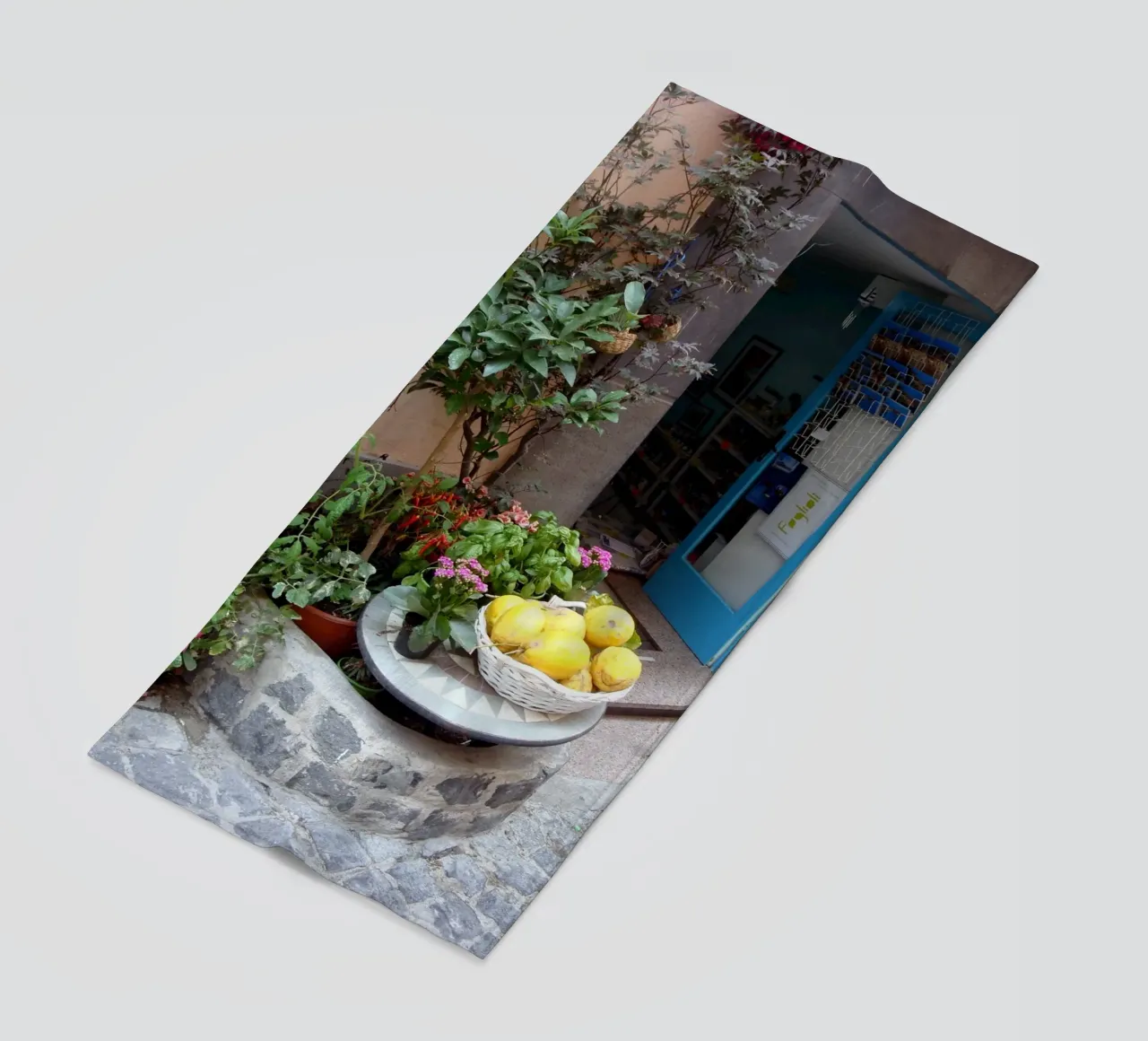 Procida beach towel by Massimo Frascogna