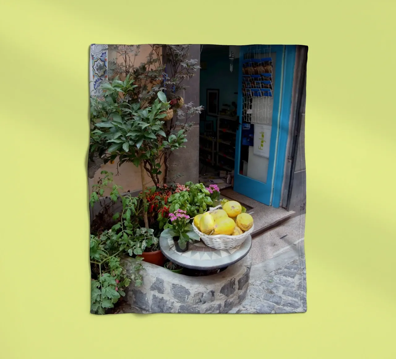 Procida Fleecedecke von Massimo Frascogna