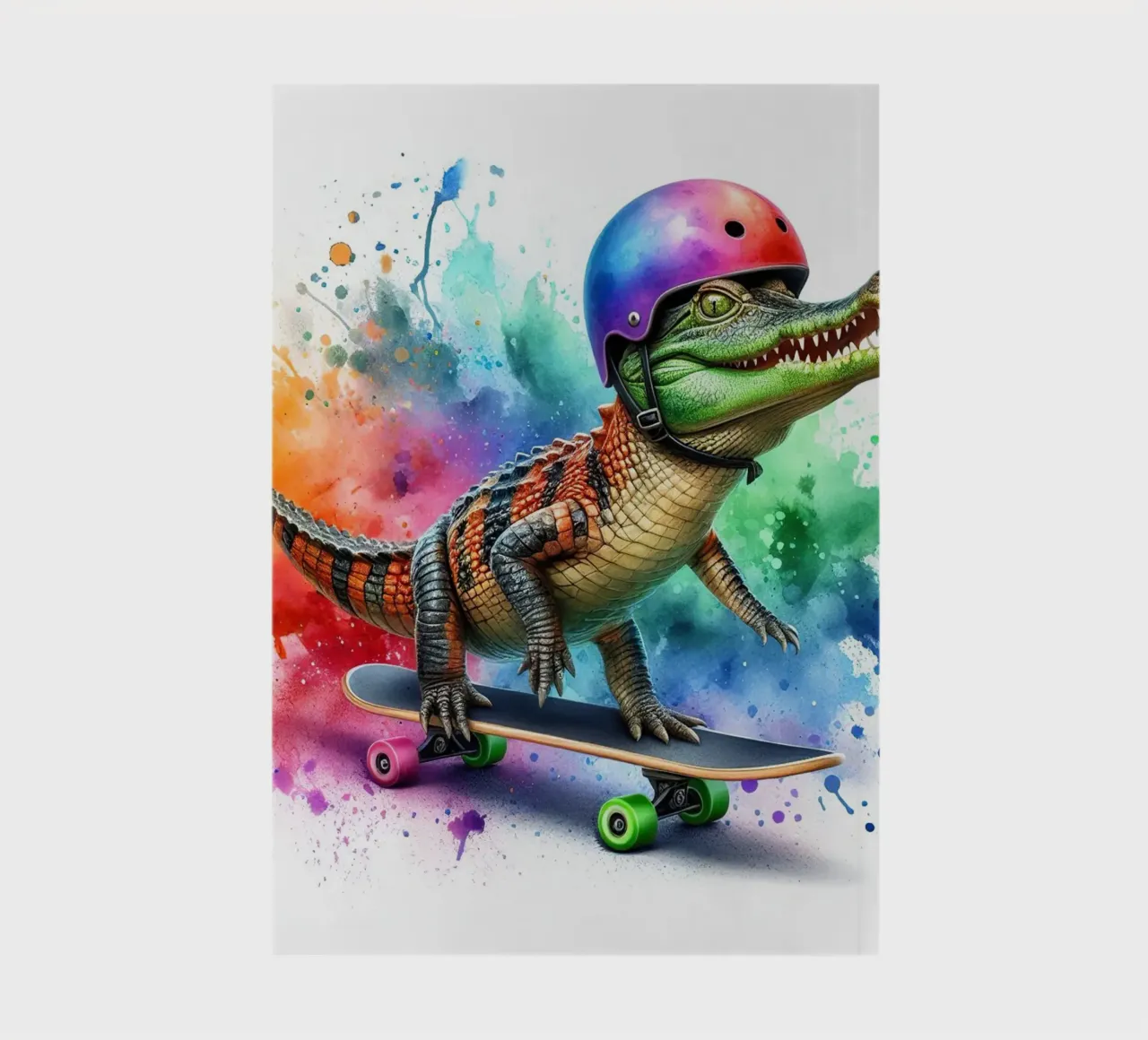 Skating Crocodile notebook by 🎁 ARTVI-SHOP