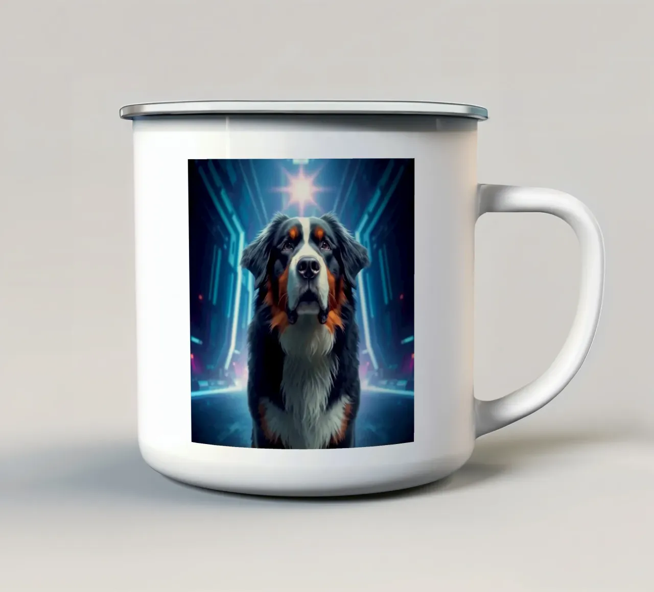 Bellissimo cane da montagna bernese #37 tazza in smalto da Yumis.Beargang.and.Me