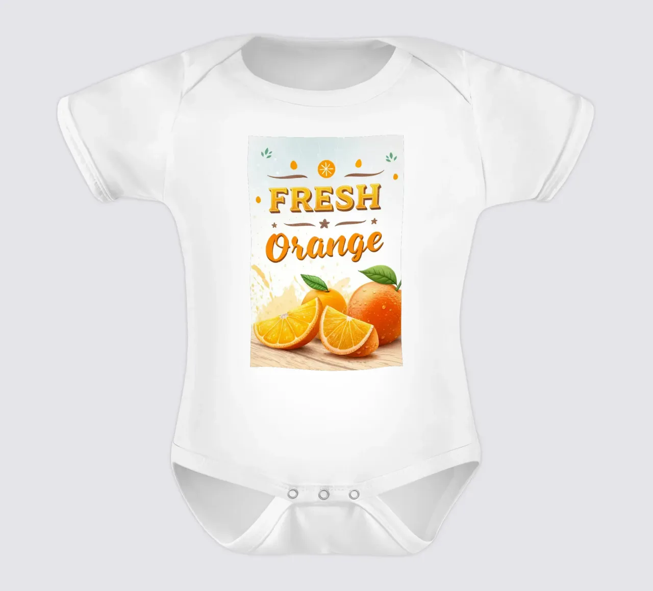 manifesto della mostra di arance fresche body neonato maniche corte da ARTVI-SHOP