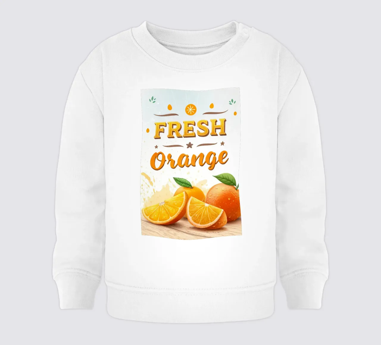 manifesto della mostra di arance fresche felpa neonato da ARTVI-SHOP