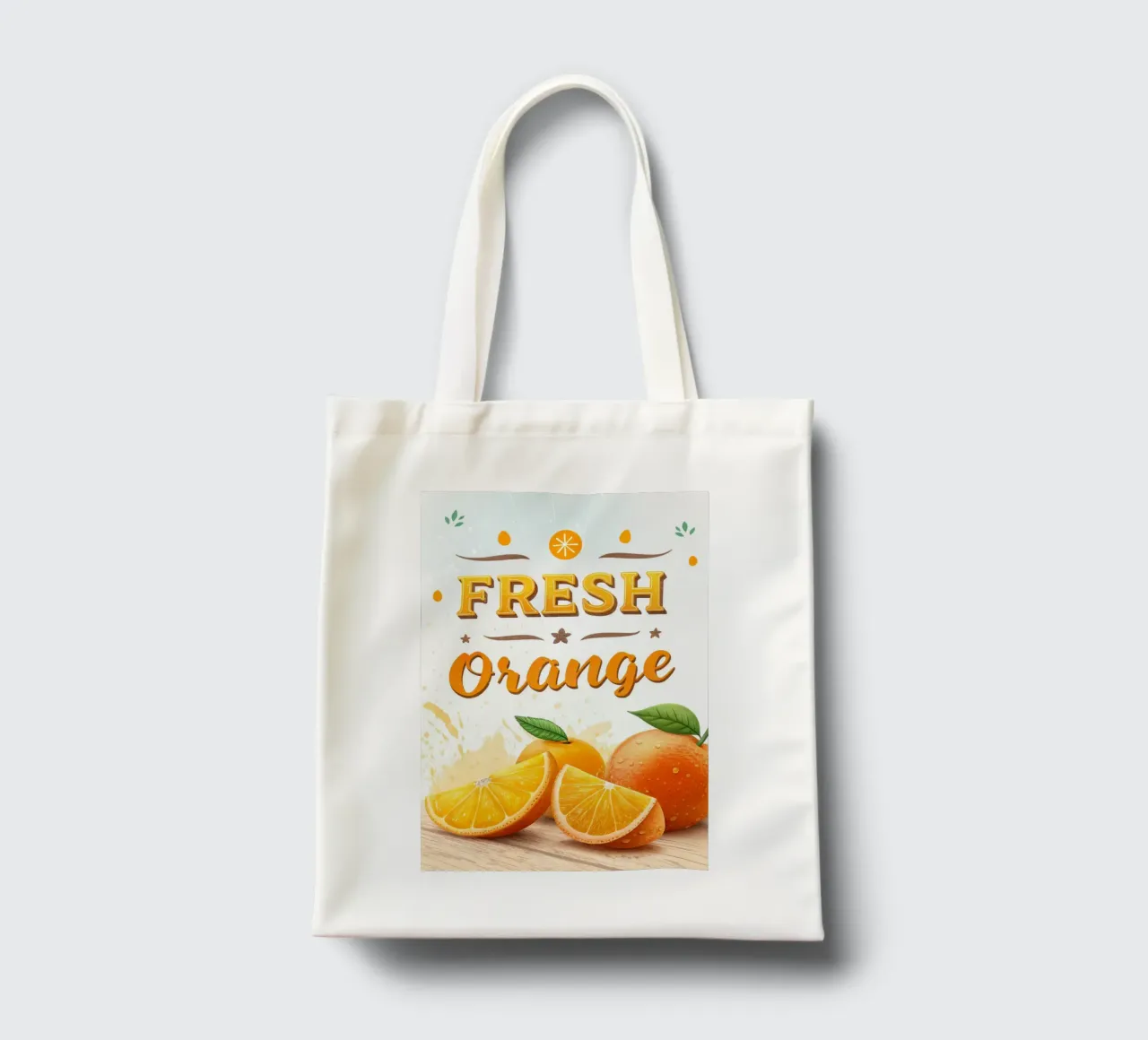 manifesto della mostra di arance fresche borsa in juta da 🎁 ARTVI-SHOP