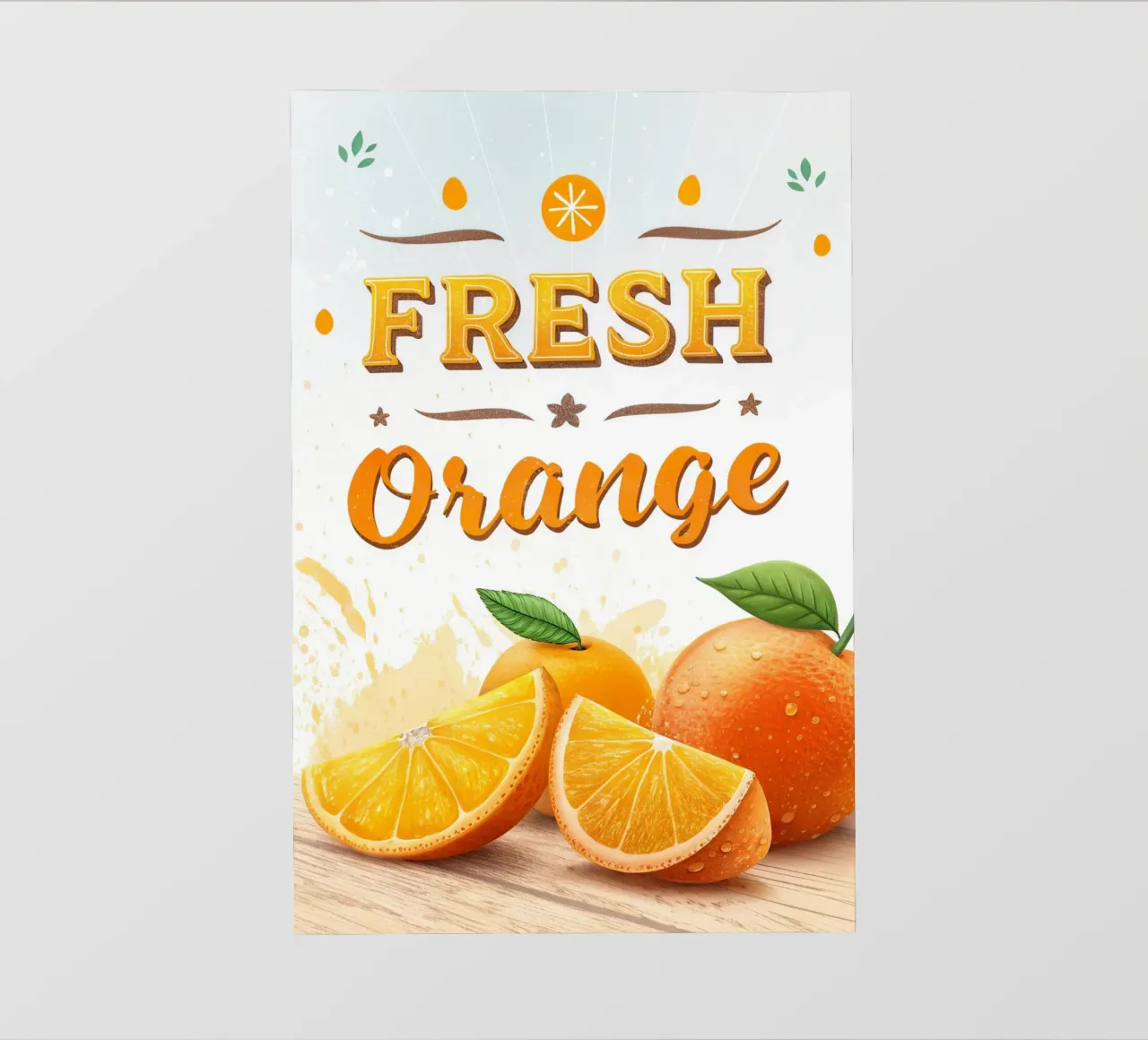 manifesto della mostra di arance fresche telo in pvc da ARTVI-SHOP