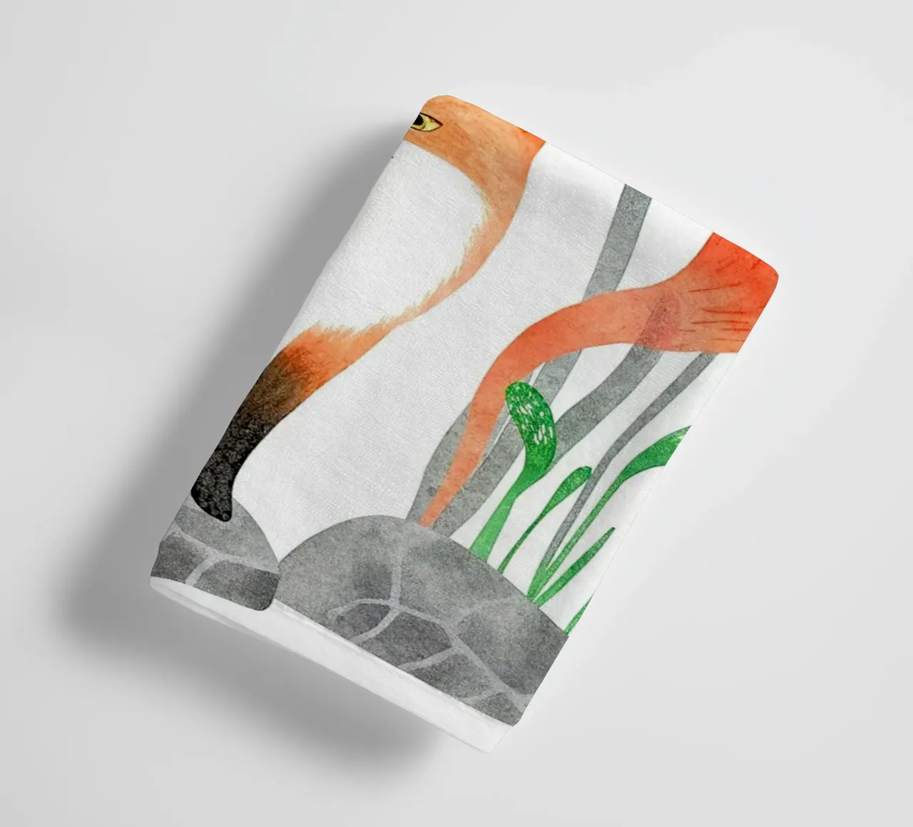 Der Schwanz des Fuchses Handtuch von 🐹 BABY ART PRINTS