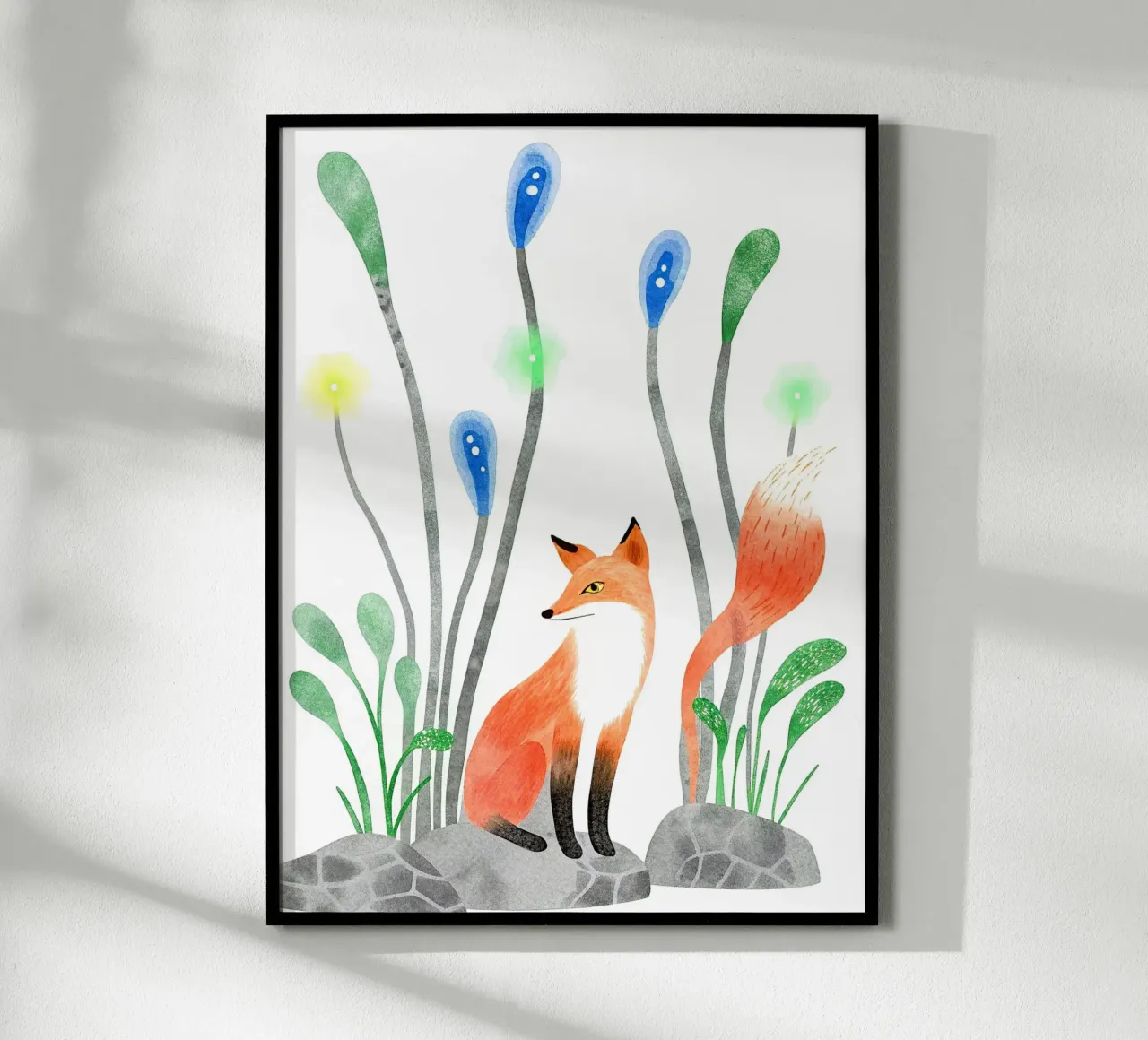 La coda della volpe poster con telaio in alluminio da 🐹 BABY ART PRINTS