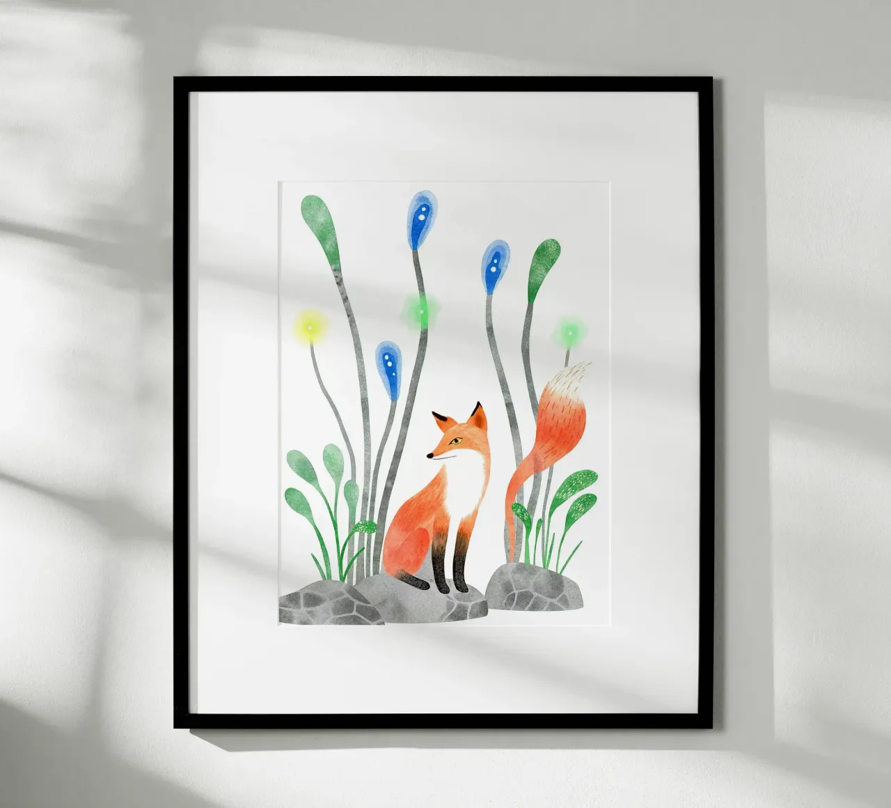 La coda della volpe poster con telaio in alluminio da 🐹 BABY ART PRINTS