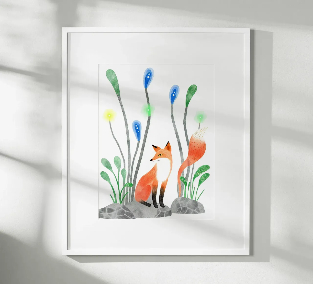 La coda della volpe poster con telaio in alluminio da 🐹 BABY ART PRINTS