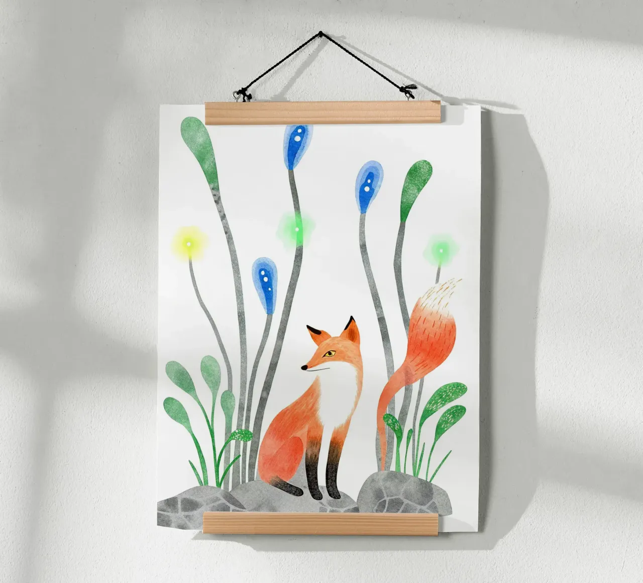 La coda della volpe poster con telaio in alluminio da 🐹 BABY ART PRINTS