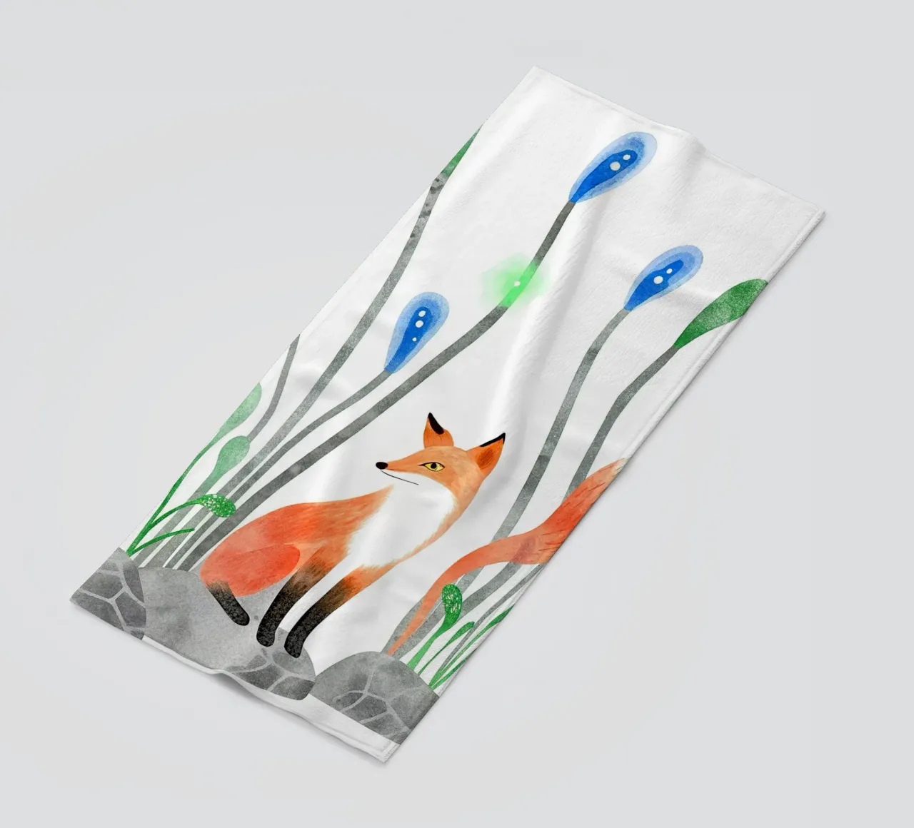 La cola del zorro toalla de playa de 🐹 BABY ART PRINTS