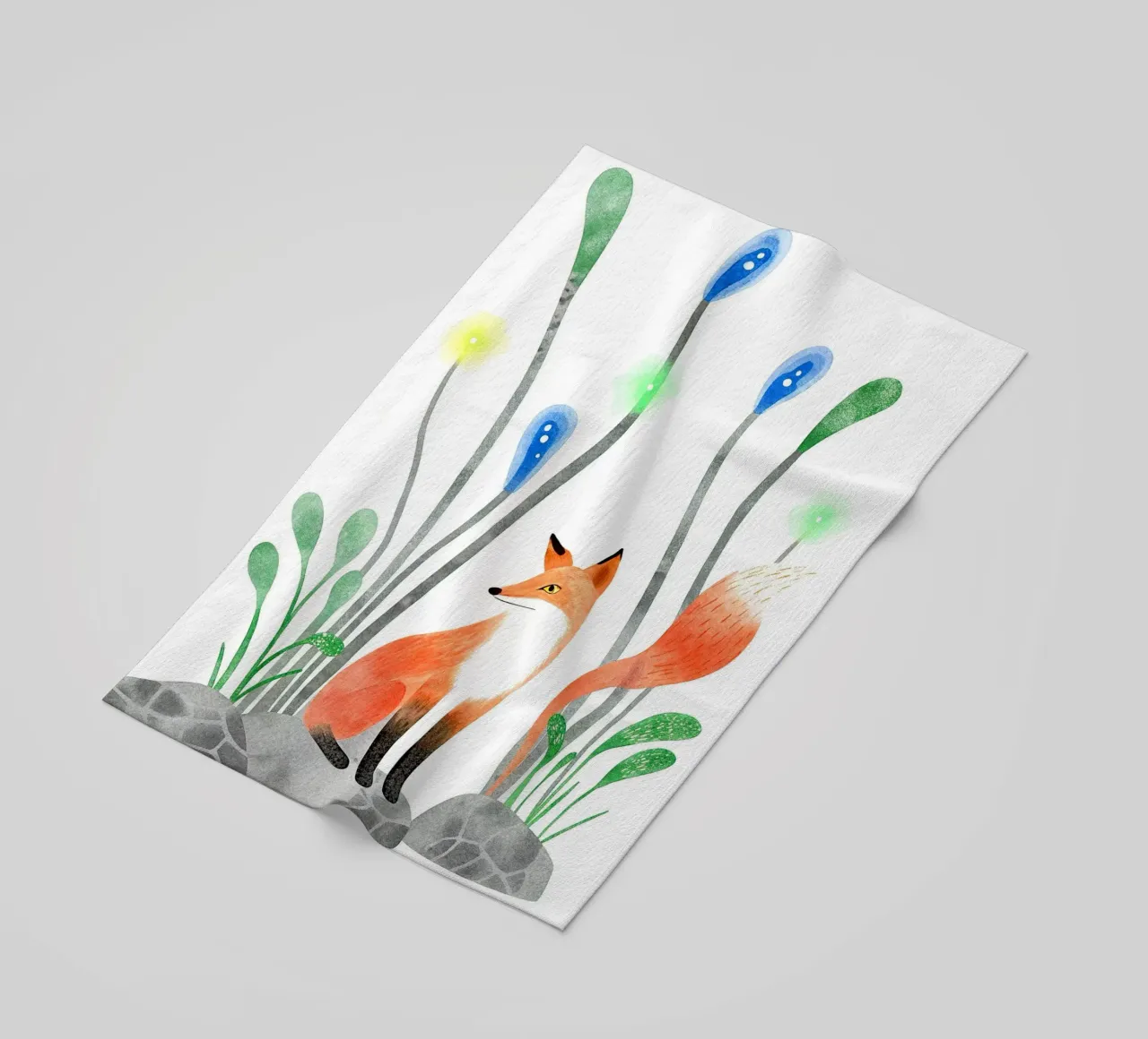 La cola del zorro toalla de playa de 🐹 BABY ART PRINTS