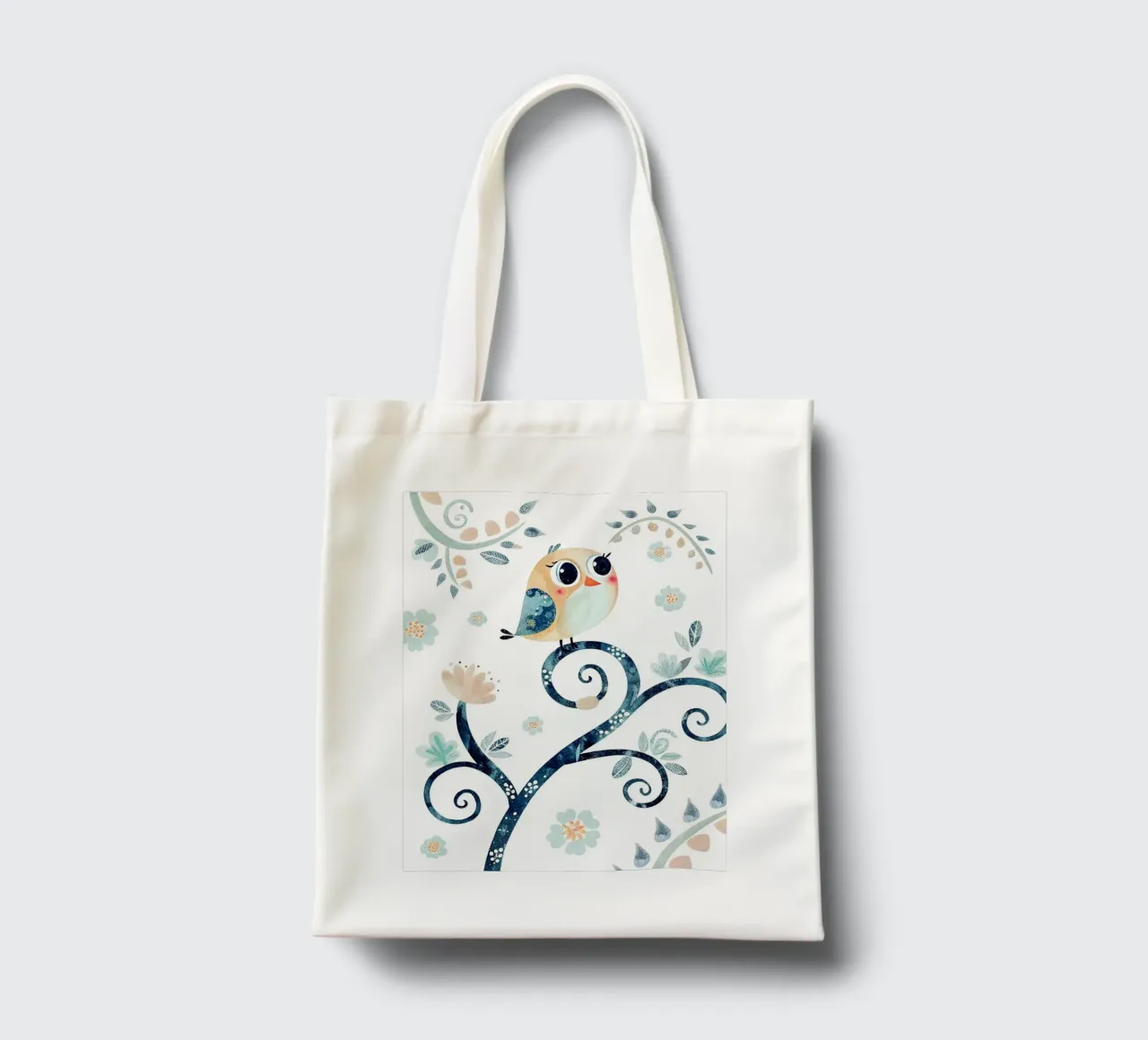 Ein sehr lustiger kleiner Vogel Jutebeutel von 🐹 BABY ART PRINTS