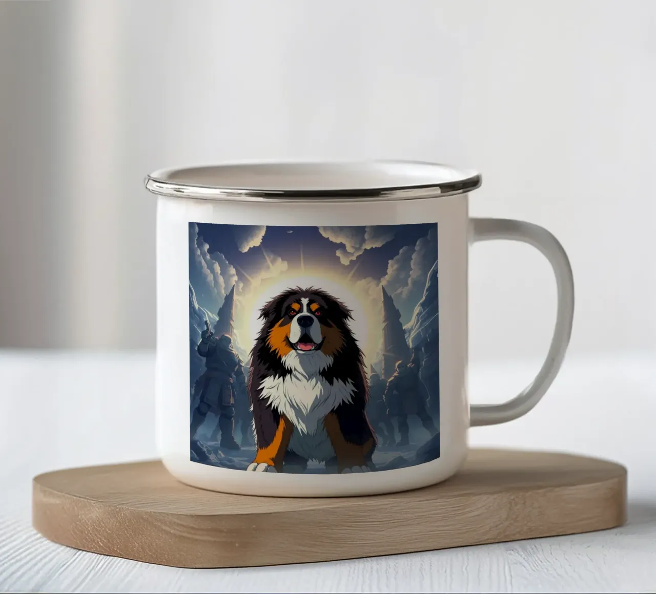 Bellissimo cane da montagna bernese #40 tazza in smalto da Yumis.Beargang.and.Me