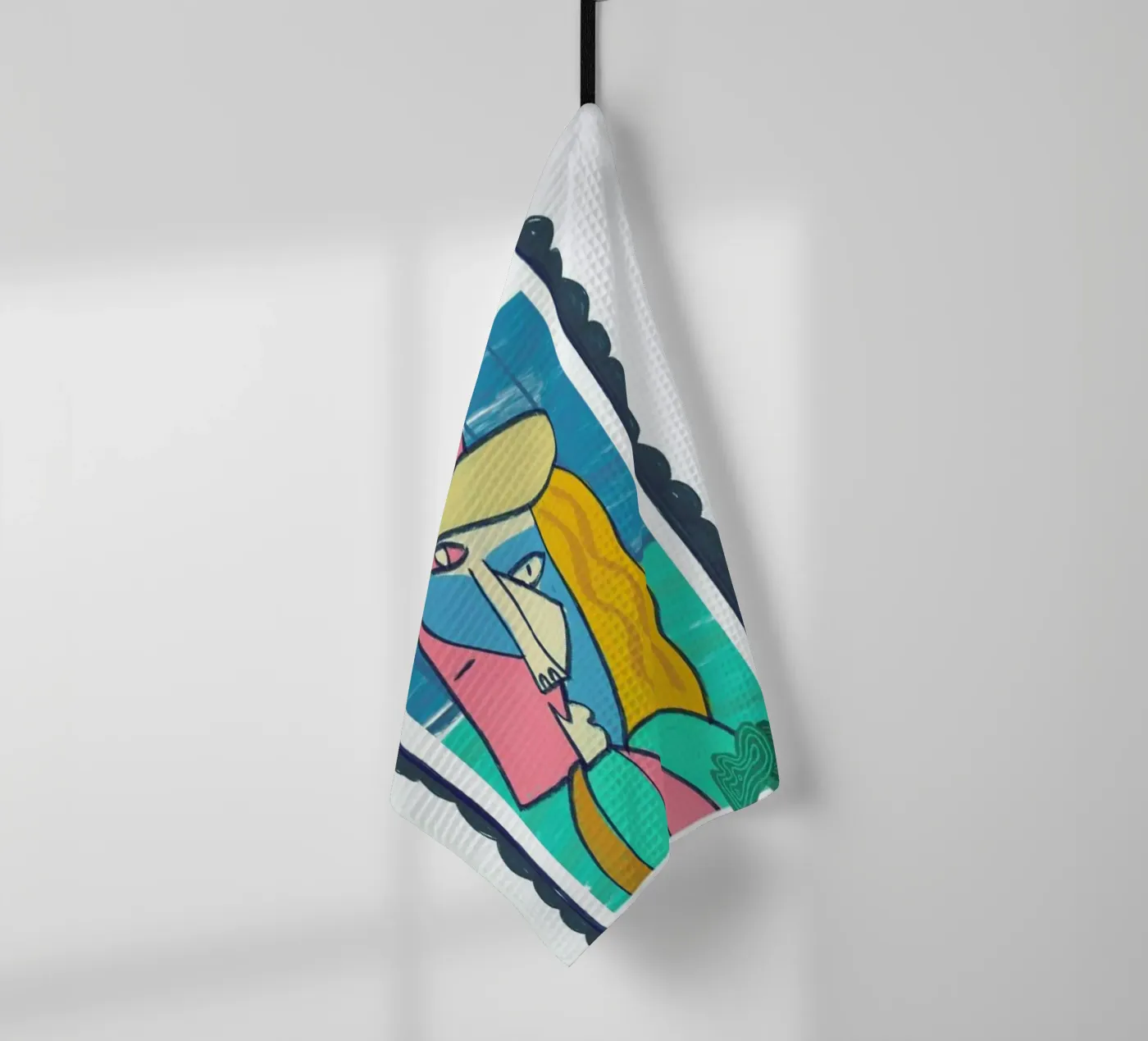 Kitchen Setup tea towel by Maria Kritzas