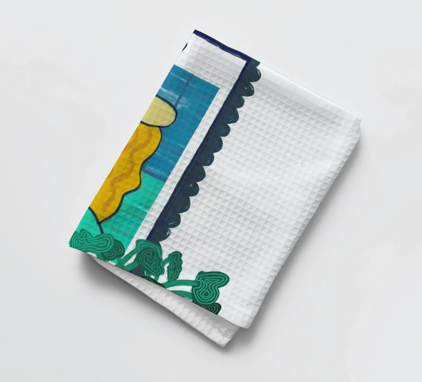 Kitchen Setup tea towel by Maria Kritzas